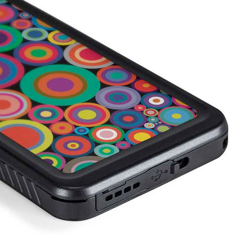 Psychedelic Circles Galaxy S24 Waterproof Case